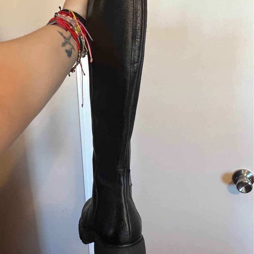 Brand new cow leather boots